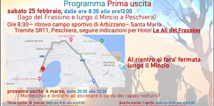 25 febbraio 2023 ore 8.30 – BIRDWATCHING – Lago del Frassino